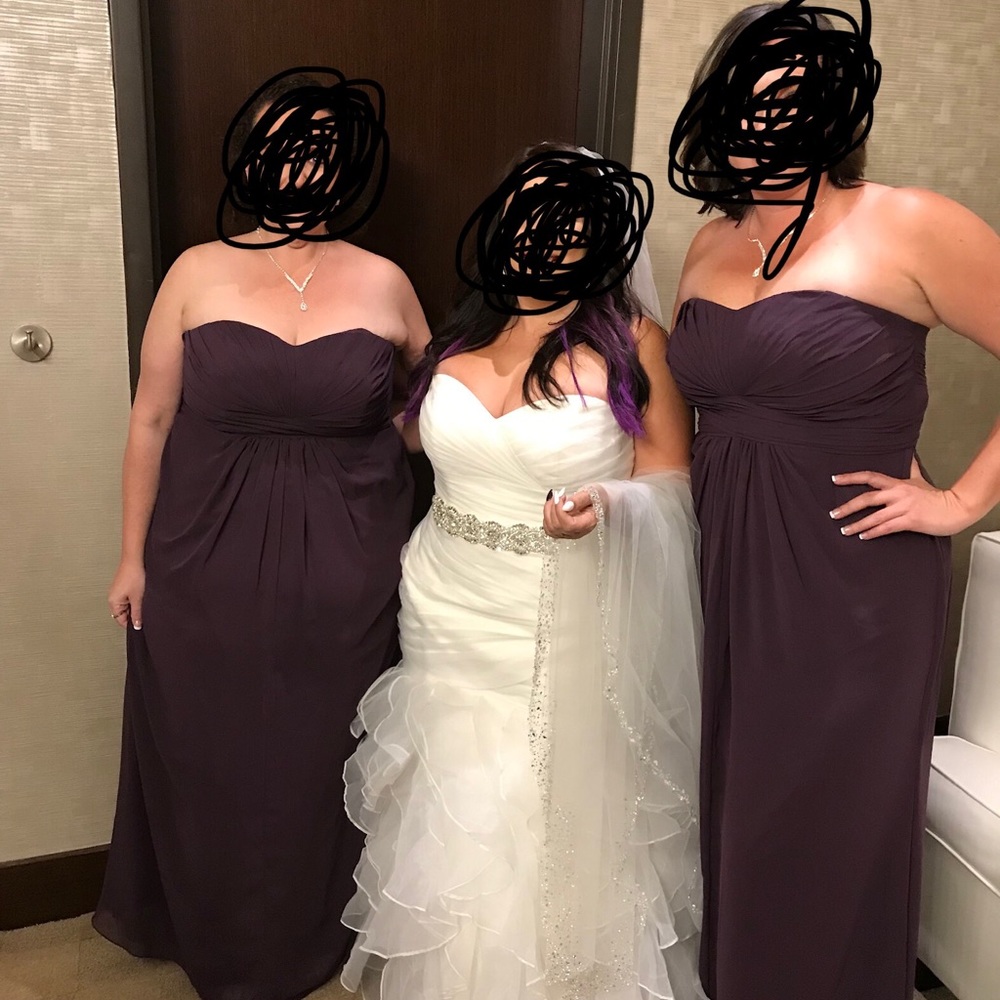 Size 16 plum bridesmaid dress